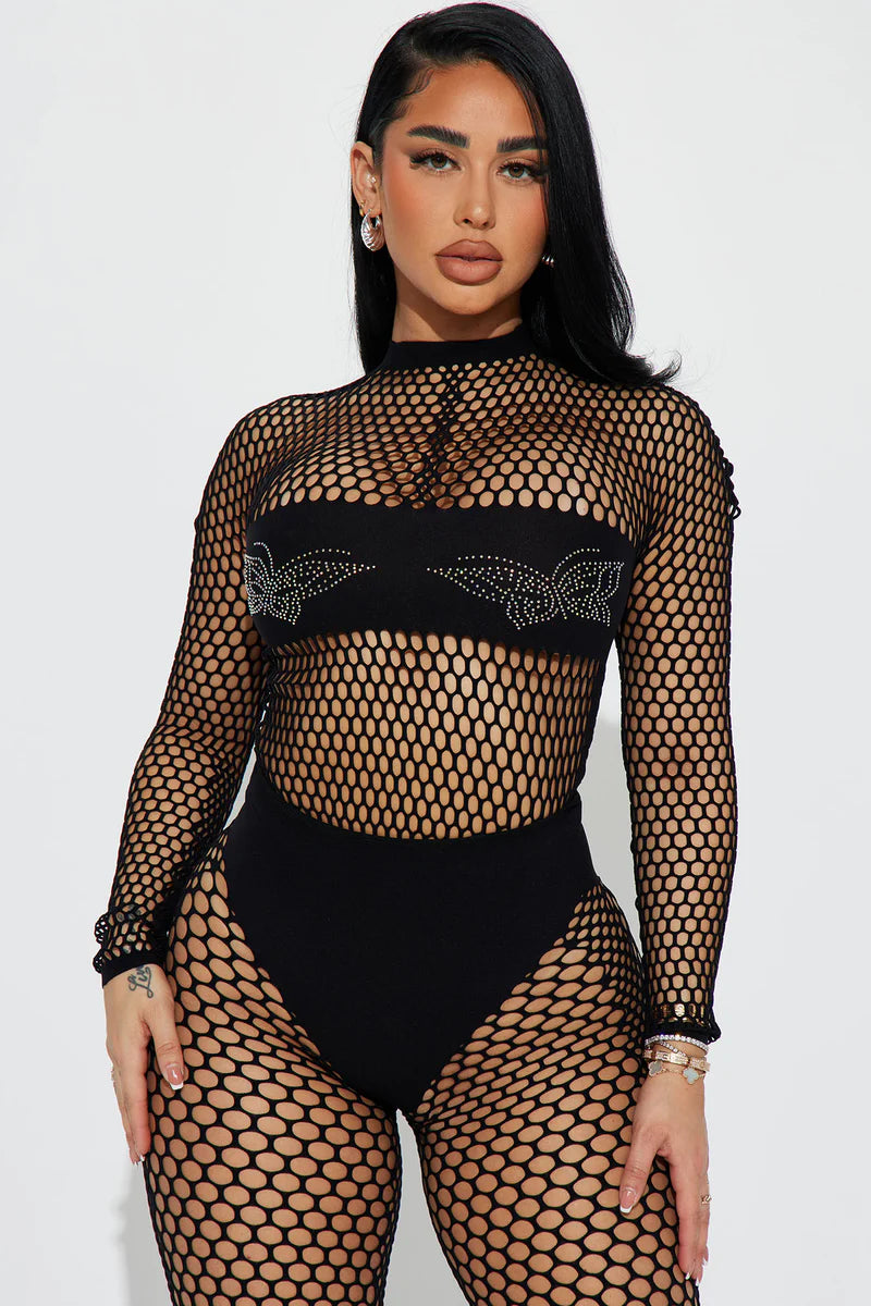 Full-Body Sexy See-Through Bodystocking