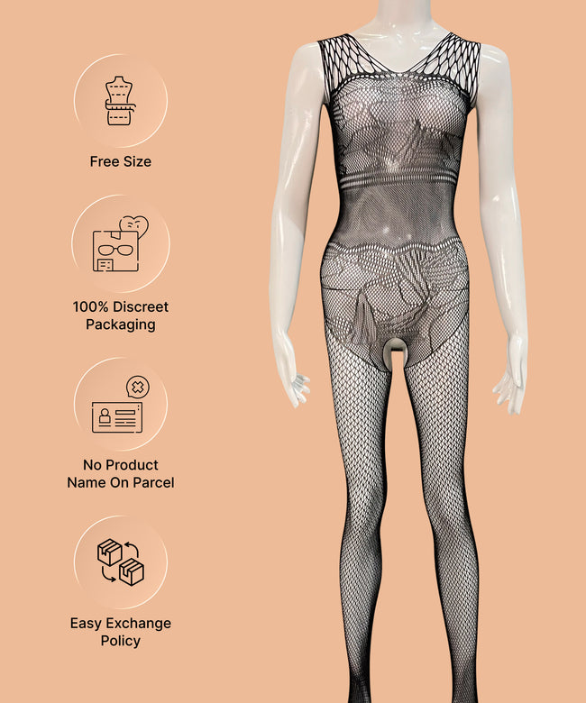 Wild Desire Deep Net Bodystocking