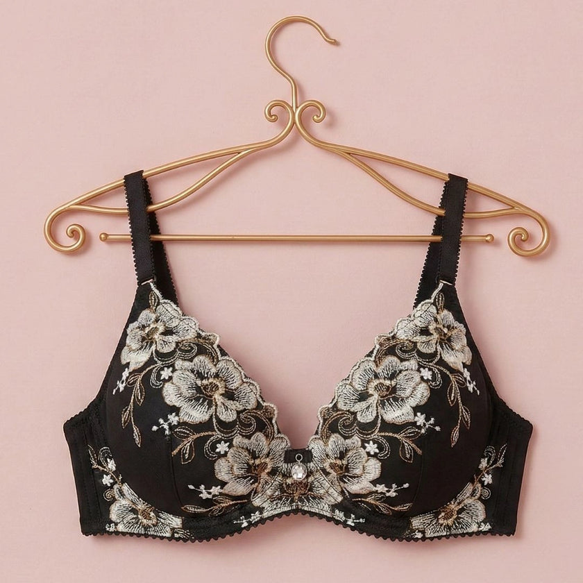 Bridal Embroidered Lace Bra
