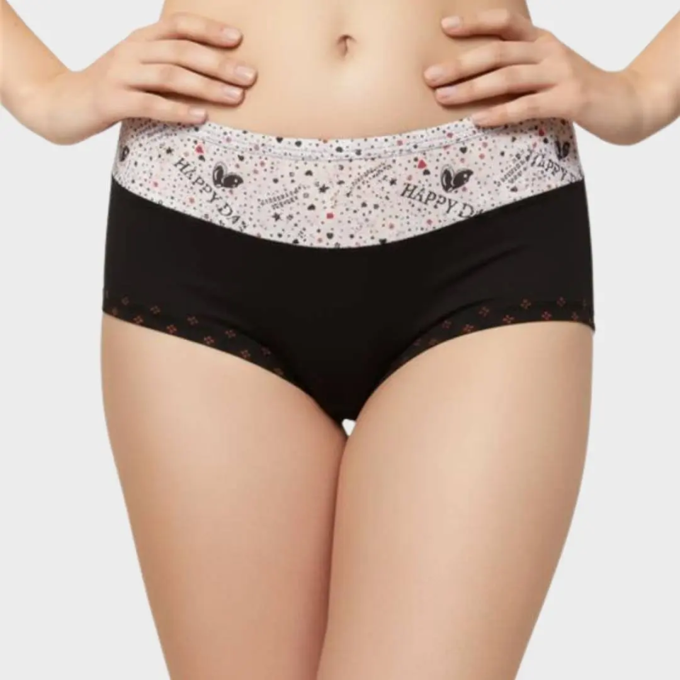 Bold Print Cotton Hipster Panties - Mid-Rise Patterned Underwear Collection