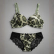 Luxury Leopard Print Padded Bra & Lace Panty Set - 2 Piece Set