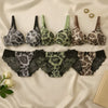 Luxury Leopard Print Padded Bra & Lace Panty Set - 2 Piece Set