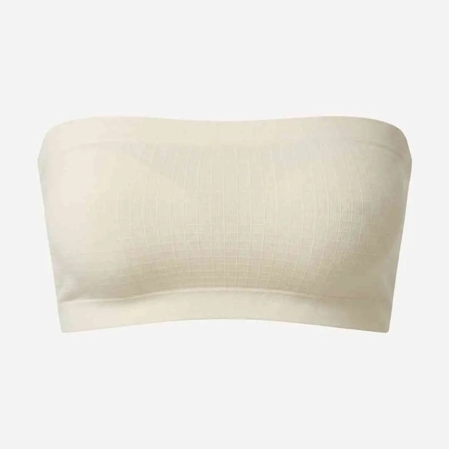 Seamless Strapless Bra – Free Size (White, Skin, Black)