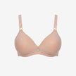 Single Padded Cotton Bra – Padded, Underwired Support with Charm Detail (Navy, Beige, Brown, Red, Pink)