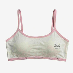 Teenage Cotton Strap Bidi Bra – Soft, Wireless Comfort (Yellow, Pink, Green, White)