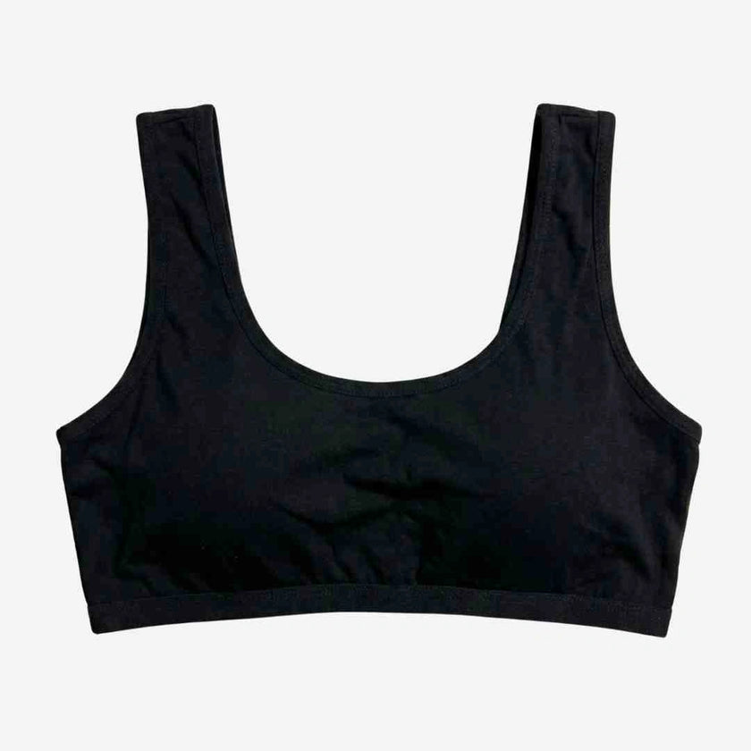 Teenage Cotton Bidi Bra – Padded, Wireless Comfort-yellow-black