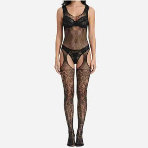 Sleeveless Lace Body Stocking – Body Hugging