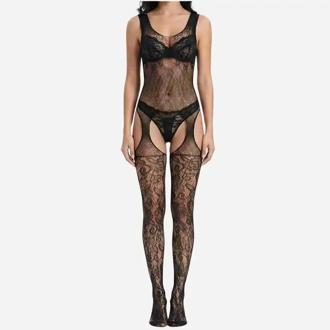 Sleeveless Lace Body Stocking – Body Hugging