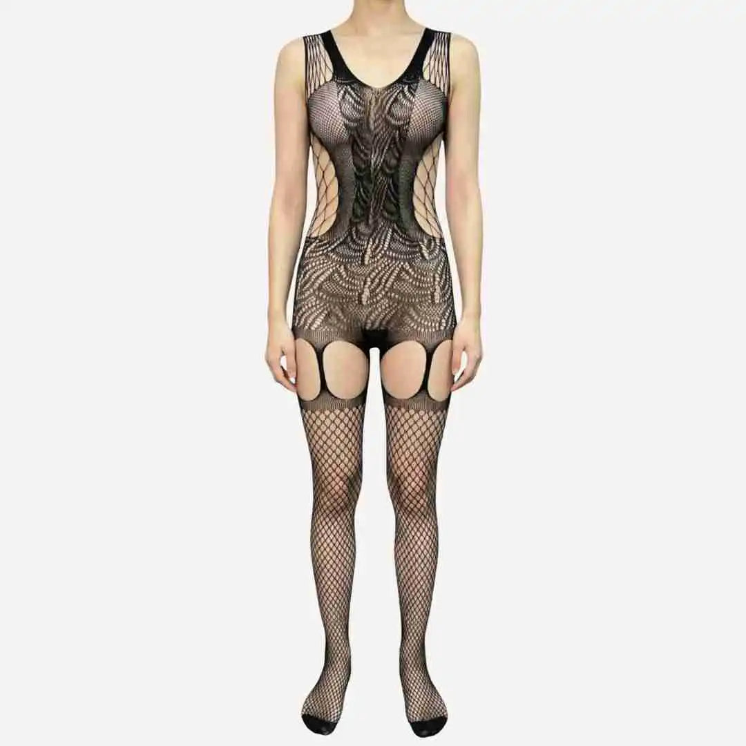 Open Back Body Stocking – Sexy Nightwear