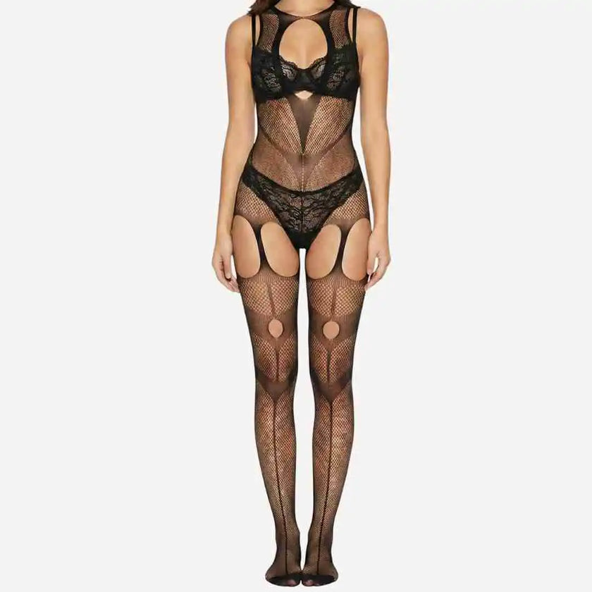 Transparent Mesh Body Stocking – Soft & Comfortable