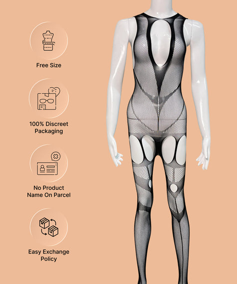 Obsession Grid Bodystocking