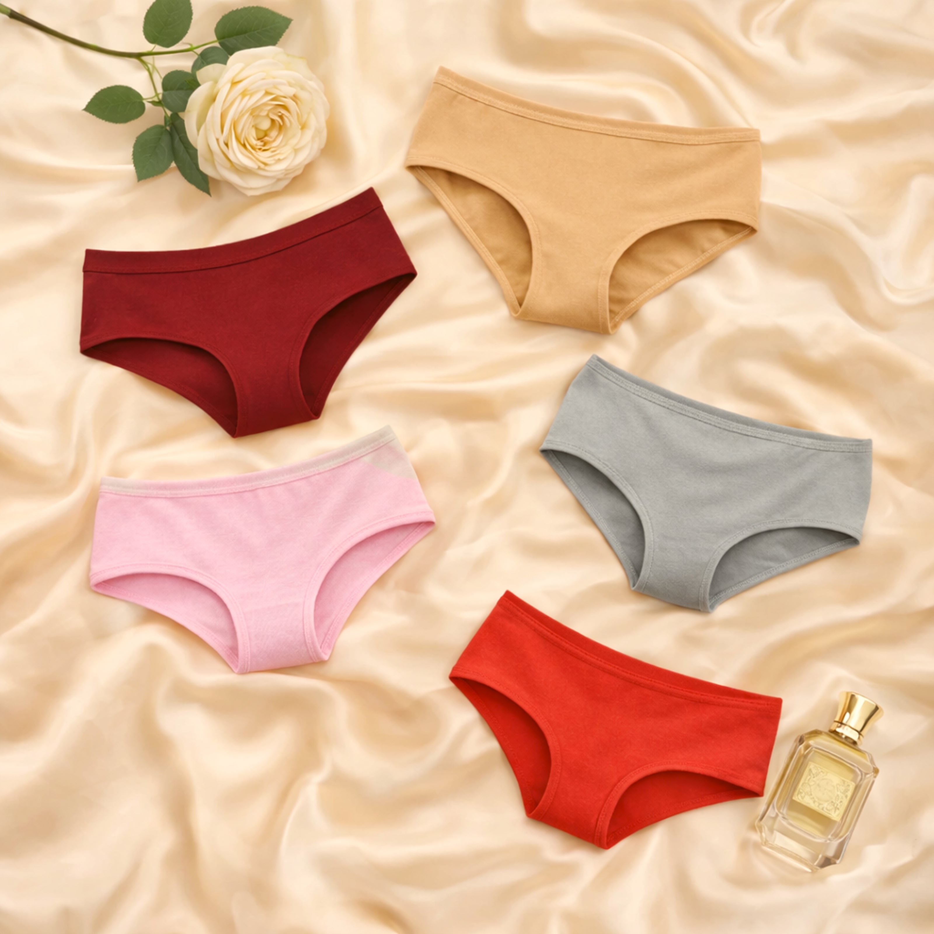 Hang Ten Women’s Ultra-Soft Stretch Cotton Full Brief Panties – Multipack High-Waist Comfort Underwear