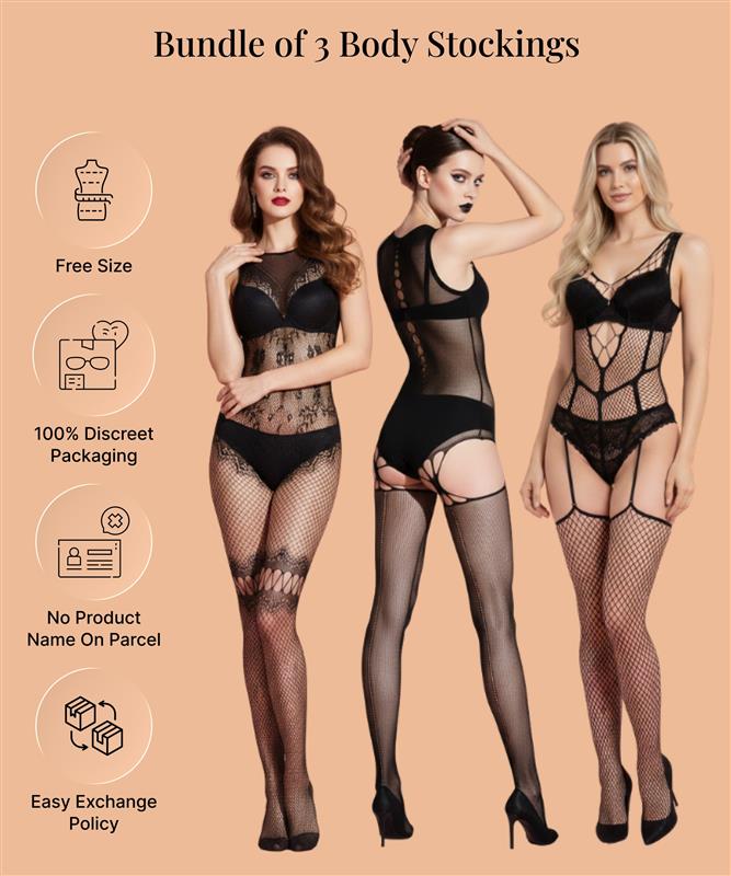 Pick Any 3. Feel Confident Every Night. – Custom BodyStocking Bundle
